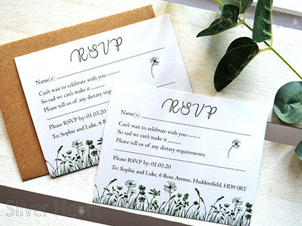 Wild Meadow RSVP cards